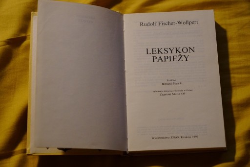 Zdjęcie oferty: Leksykon Papieży | Rudolf Fischer-Wollpert