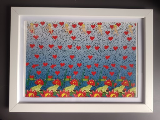 Zdjęcie oferty: Stereogram, obrazek 3D, magiczne oko w ramce 33x24cm  