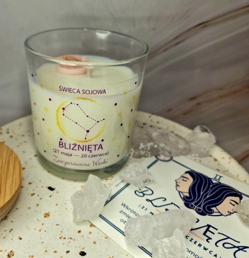 Zdjęcie oferty: Świeca Zodiakalna, świeca dla Bliźnięta znak zodiaku, tarot