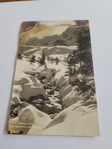 Zdjęcie oferty: Zakopane 1938r  Potok w zimie