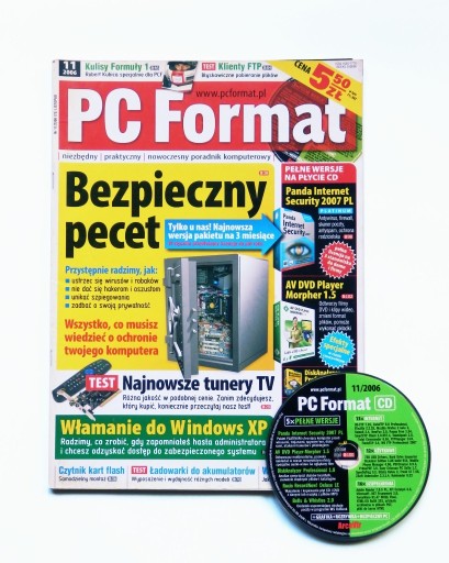 Zdjęcie oferty: PC format 11/2006 (75) + CD Magazyn komputerowy