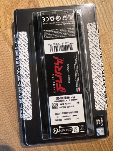 Zdjęcie oferty: Kingston Fury DDR5 4x16GB 4800 cl36
