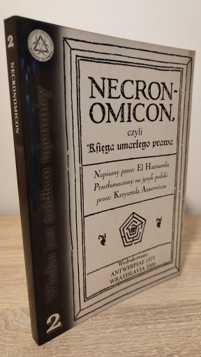 Zdjęcie oferty: NECRONOMICON, czyli Księga umarłego prawa