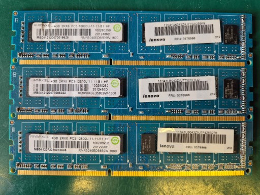 Zdjęcie oferty: Pamięć RAM Ramaxel PC3L DDR3 1600 4GB 12800U PC