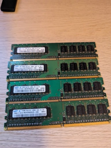 Zdjęcie oferty: 2gb kit. 4x512mb pc2-200--12-d3