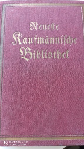 Zdjęcie oferty:  neue kaufmännische bibliothek