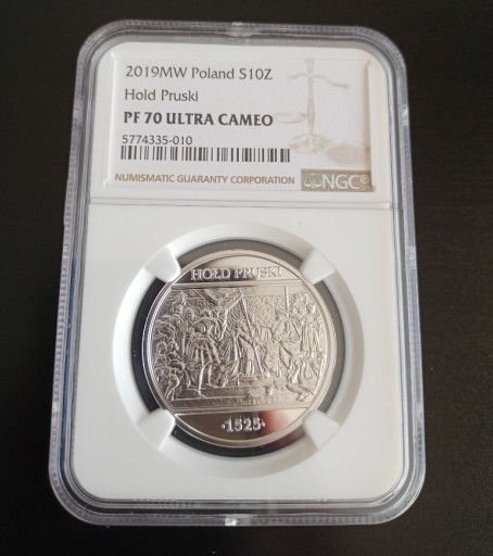 Zdjęcie oferty: NGC PF70 - Hołd pruski - 10 zł - 2019