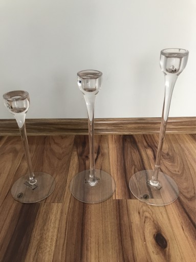 Zdjęcie oferty: Zestaw trzech świeczników Ikea