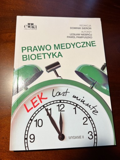 Zdjęcie oferty: LEK LAST MINUTE PRAWO MEDYCZNE BIOETYKA - TANIO