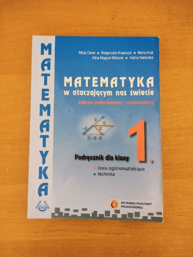 Zdjęcie oferty: Matematyka w otaczającym nas świecie 1 podręcznik 