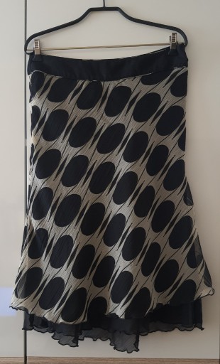 Zdjęcie oferty: spódnica długa midi kropki czarno-biała Klass 38/M