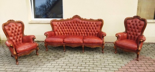Zdjęcie oferty: Wypoczynek skórzany skóra naturalna sofa fotele
