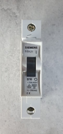 Zdjęcie oferty: Wyłącznik nadprądowy Siemens 5SX21 B16 