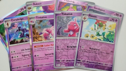 Zdjęcie oferty: Karty Pokemon Typ Psychiczny PAL SVI holo