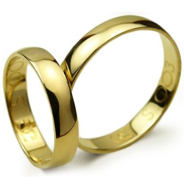 Zdjęcie oferty: Obrączki ślubne: 4mm, złoto 585, klasyczne żółte 