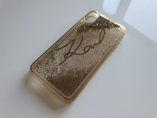 Zdjęcie oferty: Etui iPhone XS Max KARL LAGERFELD Liquid Glitter