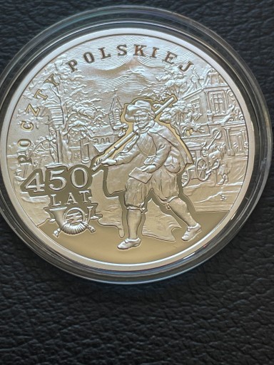 Zdjęcie oferty: 10 zł. 2008 r.   450 lat Poczty Ag