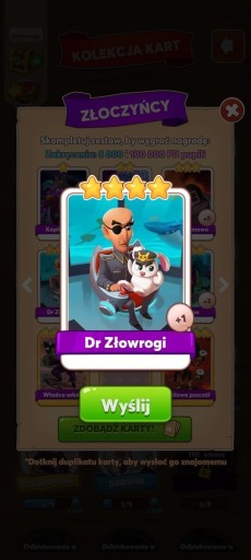 Zdjęcie oferty: Karta Coin Master - DR ZŁOWROGI