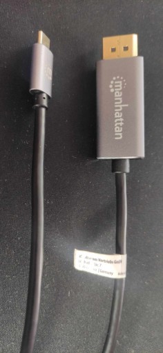 Zdjęcie oferty: Kabel Manhattan USB-C - DP 2 m Czarny