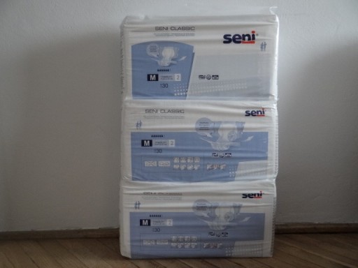 Zdjęcie oferty: Pieluchomajtki SENI Classic roz. M lub L - 3x30szt