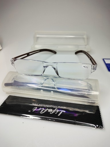 Zdjęcie oferty: 2 pary okulary 4+do komputera czytania antyrefleks