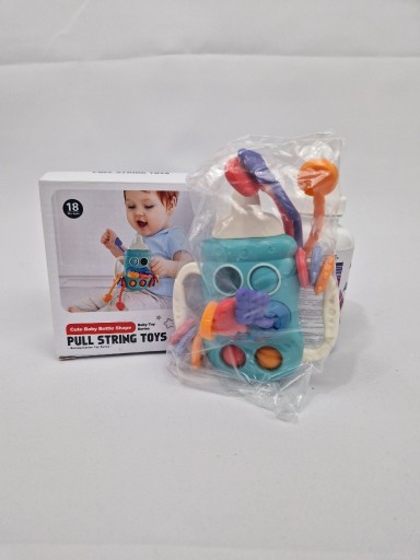 Zdjęcie oferty: Gryzak w Kształcie Butelki typu Pull String Toy Niebieski