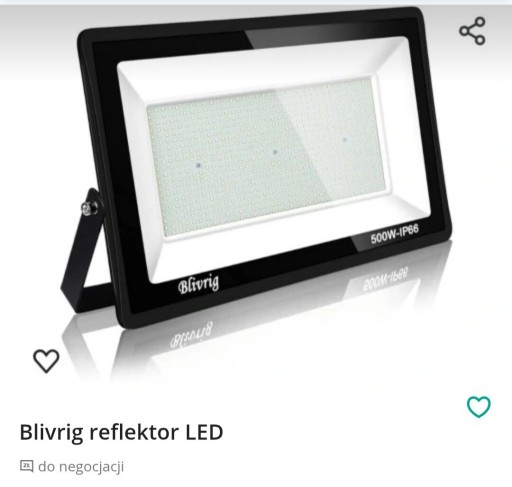 Zdjęcie oferty: Blivrig reflektor LED
