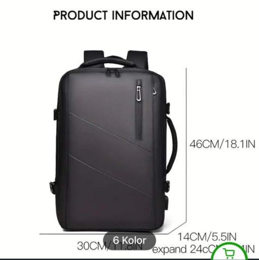 Zdjęcie oferty: MarkRyden plecak, bagaż podręczny, lekki plecak 