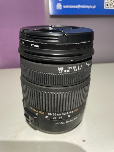Zdjęcie oferty: Obiektyw Sigma Canon DC 18-50 mm f/2.8-4.5 OS HSM