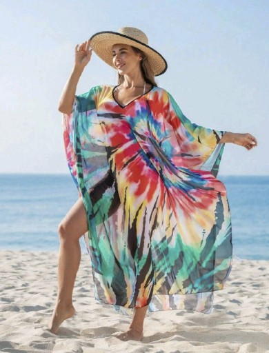 Zdjęcie oferty: Letnia tunika plażowa, narzutka, pareo M/L