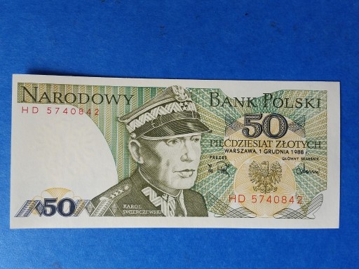 Zdjęcie oferty: 50 ZŁ 1988 ŚWIERCZEWSKI SER HD UNC