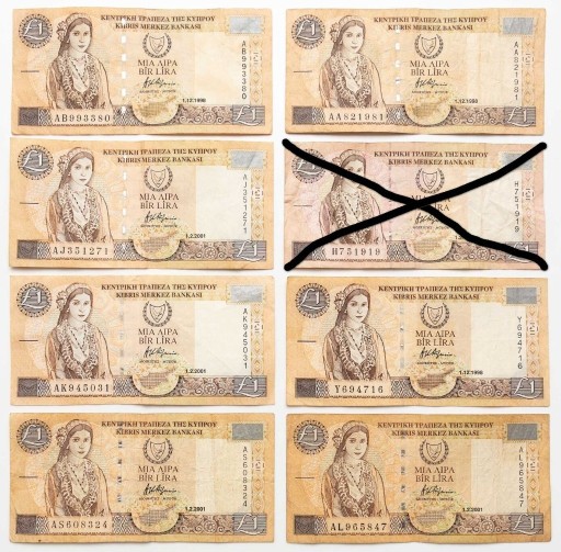 Zdjęcie oferty: Banknot Cypr 1 funt cypryjski
