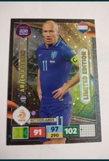 Zdjęcie oferty: Karta limited edition Robben World cup Russia 