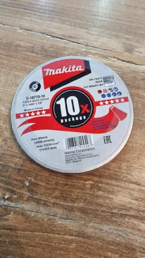 Zdjęcie oferty: Tarcze do cięcia Makita 125x1.2x22.23mm