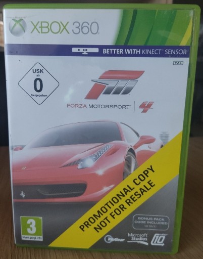 Zdjęcie oferty: Forza Motorsport 4 Promo Xbox 360 CIB 3xA