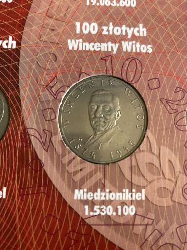 Zdjęcie oferty: PRL 100 zł 1984 Wincenty Witos