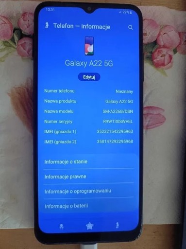 Zdjęcie oferty: Samsung Galaxy A22 5G, bardzo dobry stan