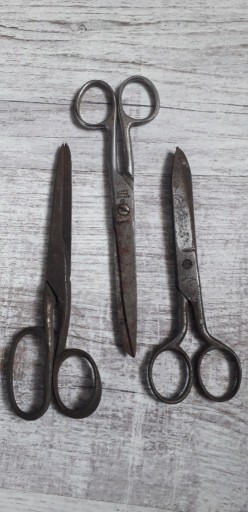 Zdjęcie oferty: Trzy stare nożyce Gerlach