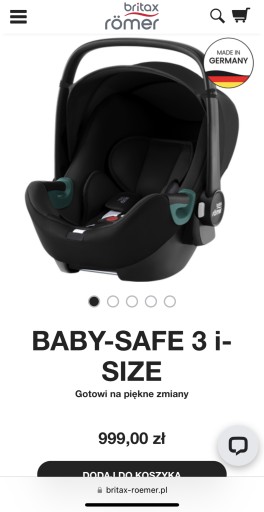 Zdjęcie oferty: Fotelik Britax Römer BABY-SAFE 3 i-SIZE