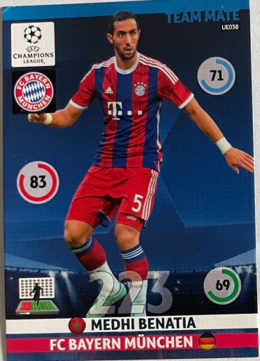 Zdjęcie oferty: karta Medhi Benatia, Panini, UEFA, Champions Leagu