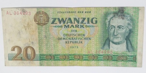 Zdjęcie oferty: Banknot 20 marek niemieckich DDR, NRD