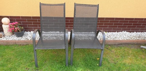 Zdjęcie oferty: Krzesła ogordowe, metalowe, 2 szt