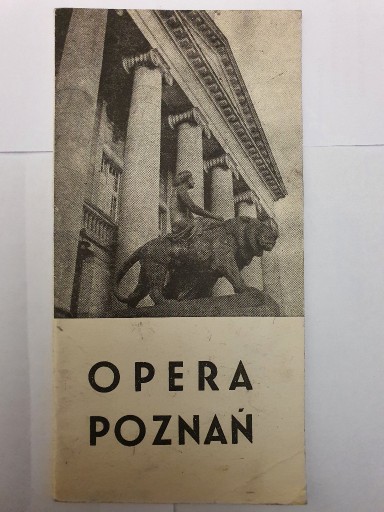 Zdjęcie oferty: OPERA POZNAŃ - Dama Pikowa + repertuar na 1967-1968 rok - program z 1967 r.