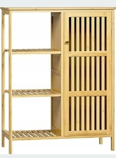 Zdjęcie oferty: Szafka łazienkowa bambusowa Eugad 66x88x33cm JASNY BRĄZ