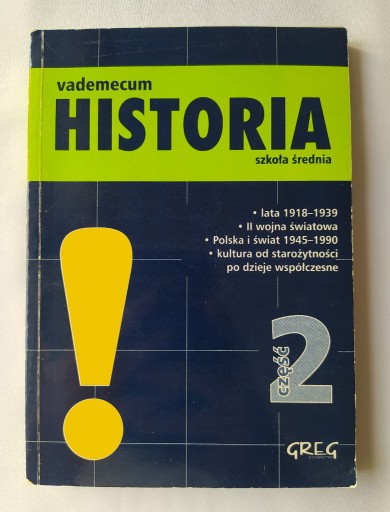 Zdjęcie oferty: HISTORIA vademecum – szkoła średnia – część 2