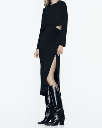 Zdjęcie oferty: Zara sukienka mała czarna midi rozmiar L