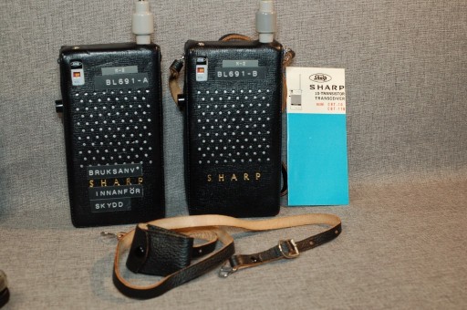 Zdjęcie oferty: Zabytkowe Transceivery Sharp CBT-11D (walkie-talkie)