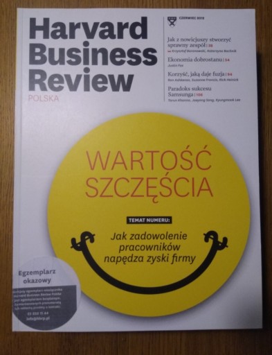 Zdjęcie oferty: Harvard Business Review Polska 06 2012