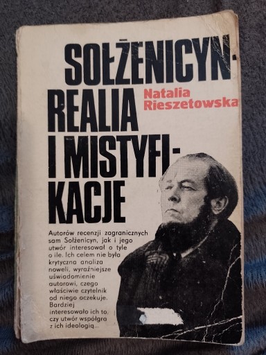 Zdjęcie oferty: Rieszetowska - SOŁŻENICYN REALIA I MISTYFIKACJE