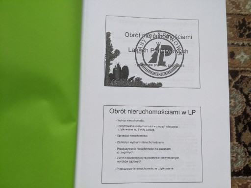 Zdjęcie oferty: Obrót i gosp. nieruchomościami w Lasach, szk. 2008